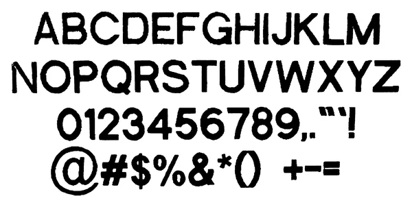 Memo Block full alphabet sample