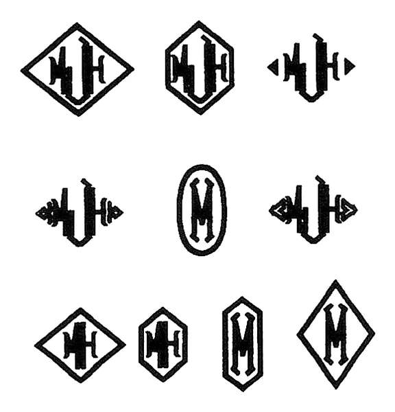 3-Letter Point stitched embroidery sample