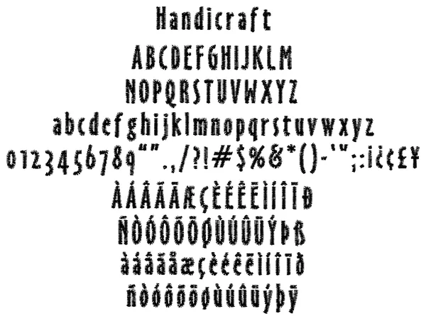 Handicraft stitched embroidery sample