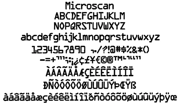 Microscan stitched embroidery sample