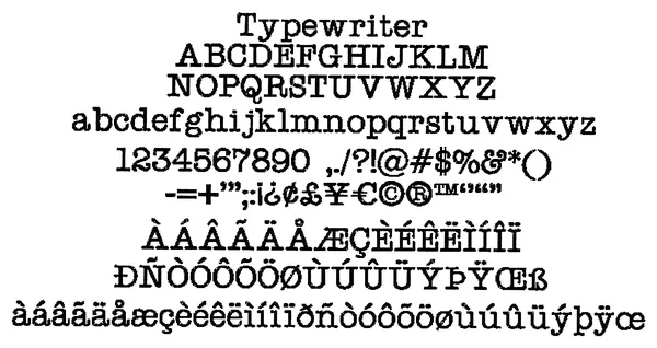 Typewriter stitched embroidery sample