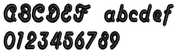 Anaconda lettering sample: ABCDEF abcdef 0123456789