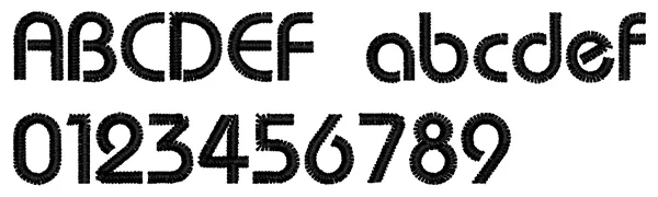 Bauhaus lettering sample: ABCDEF abcdef 0123456789