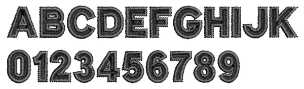 Border Block2 lettering sample: ABCDEF abcdef 0123456789
