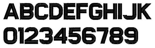 Legal Block lettering sample: ABCDEF abcdef 0123456789