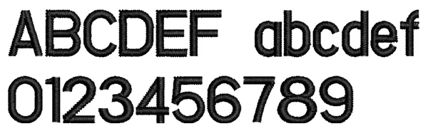 Utility Block lettering sample: ABCDEF abcdef 0123456789